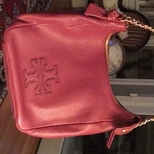 Tory Burch Burgundy Leather Purse